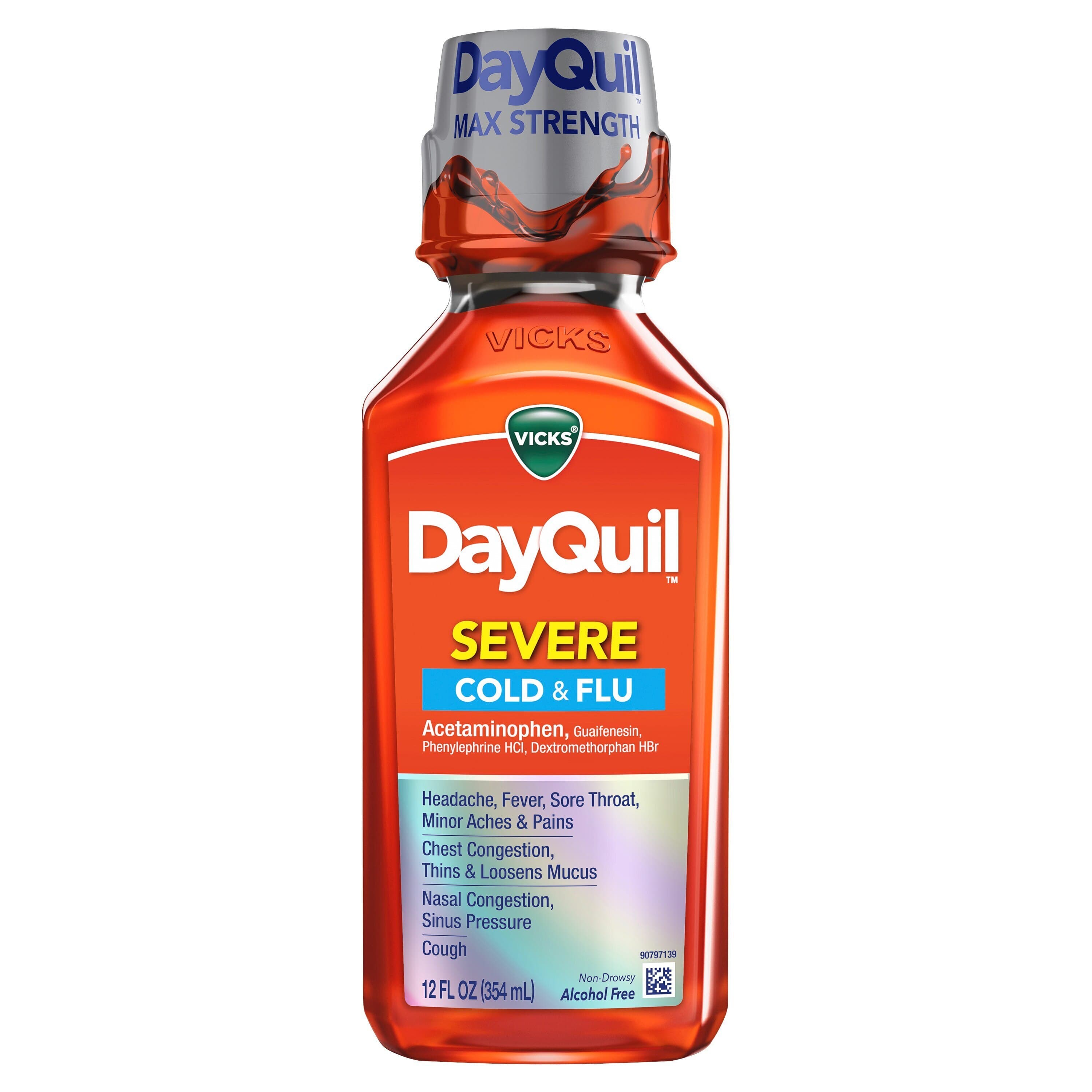 Picture of Vicks Dayquil Severe Liquid, 12 OZ
