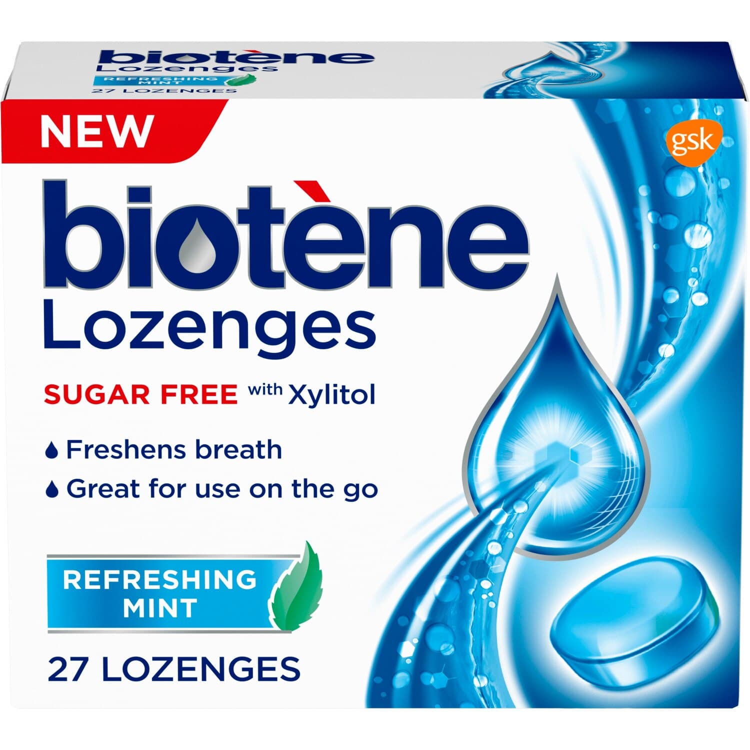 Picture of Biotene Dry Mouth Lozenges Sugar Free Mint, 27 CT