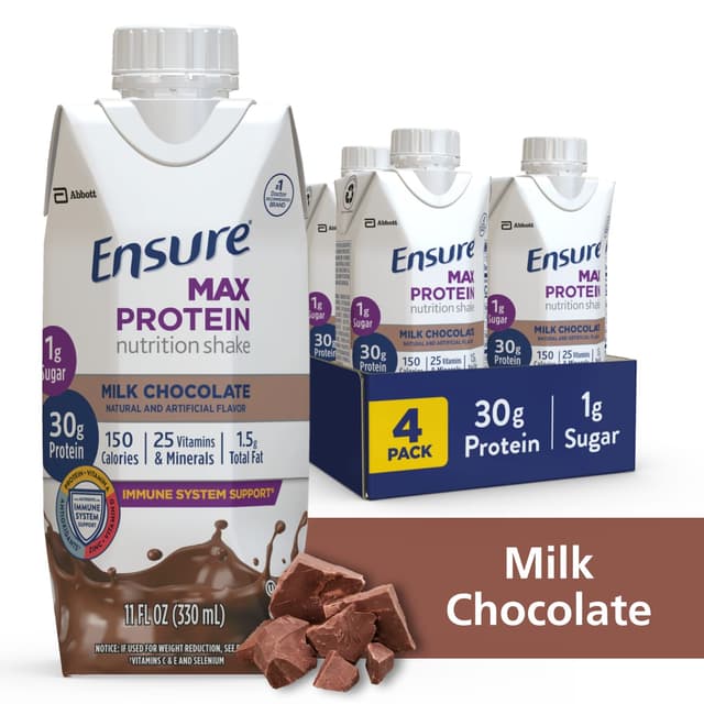 Picture of Ensure Max Protein, Chocolate 4 Pack, 11 OZ