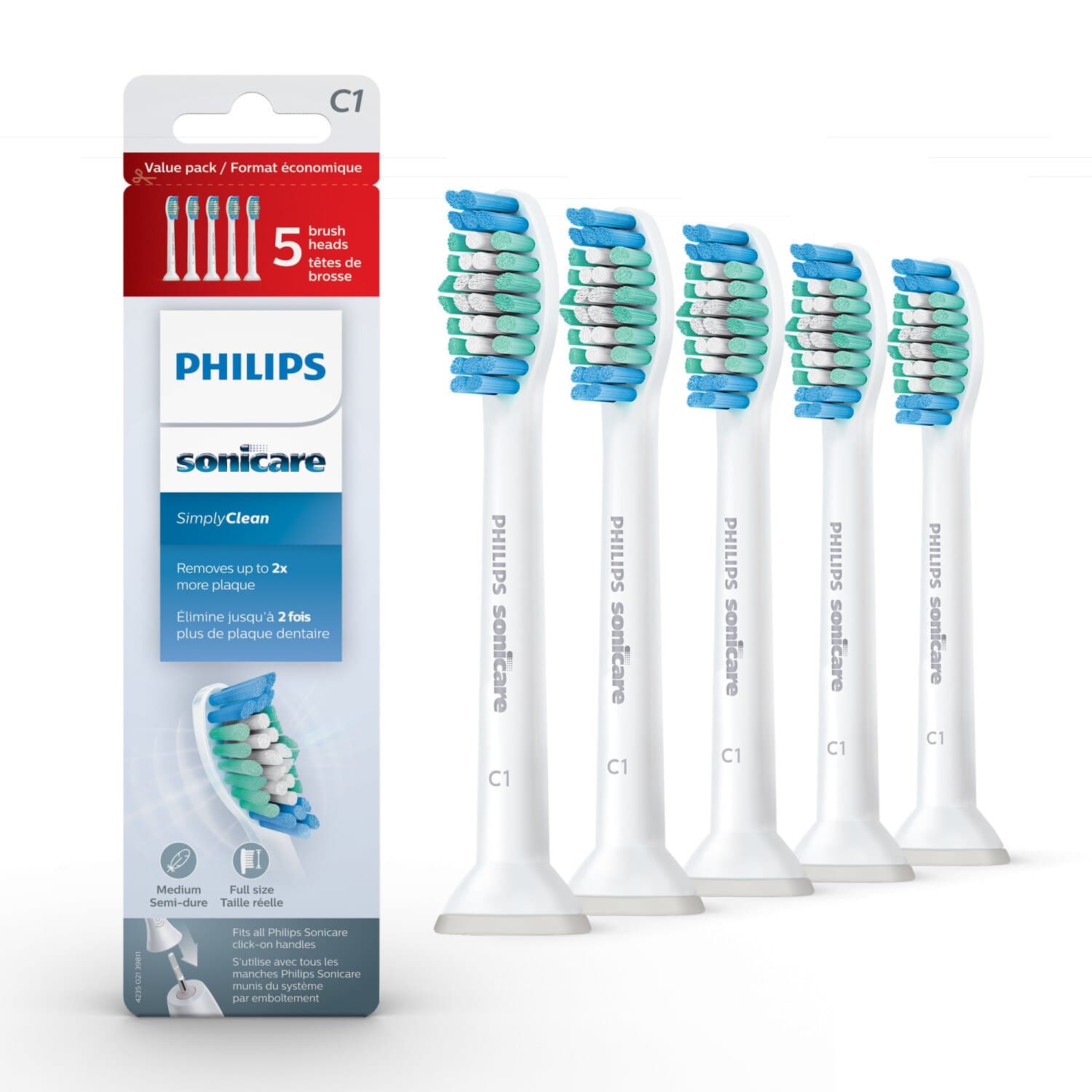 Picture of Phillips Sonicare Value Pack Replacement Heads, 5 CT