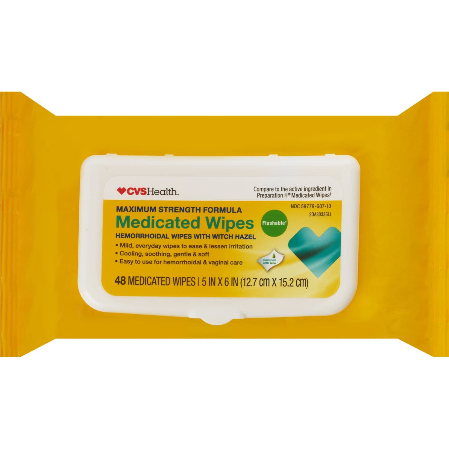 Picture of Medicated Wipes Value Size, 48 CT