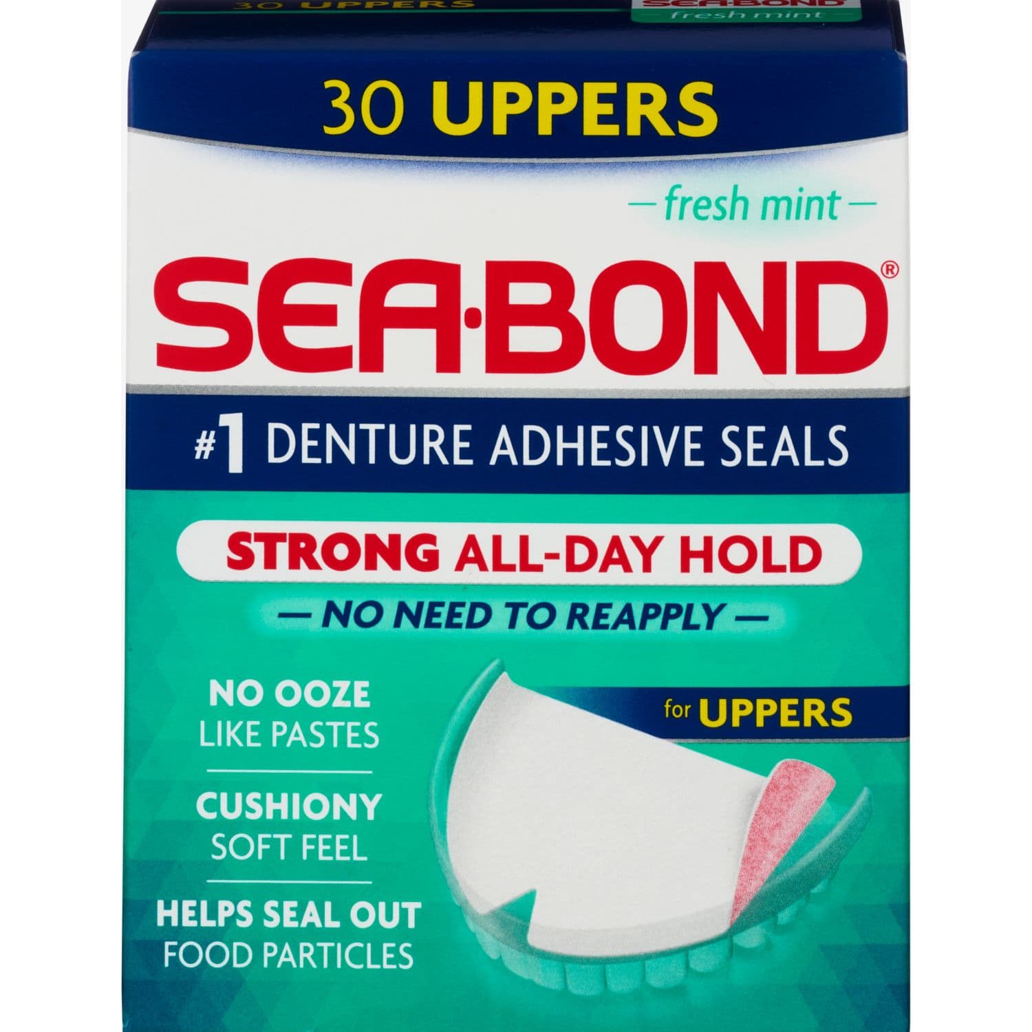 Picture of Seabond Denture Adhesive Uppers, 30 CT
