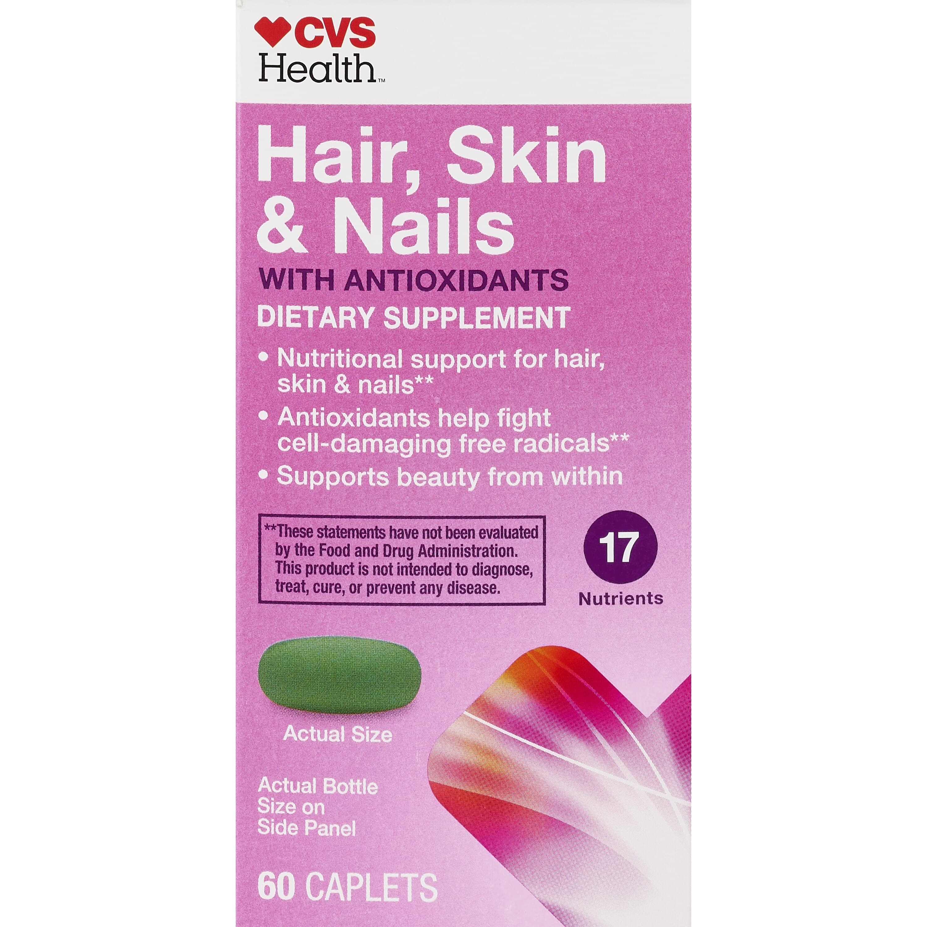 Picture of Hair, Skin & Nails Caplets, 60 CT
