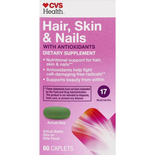 Picture of Hair, Skin & Nails Caplets, 60 CT