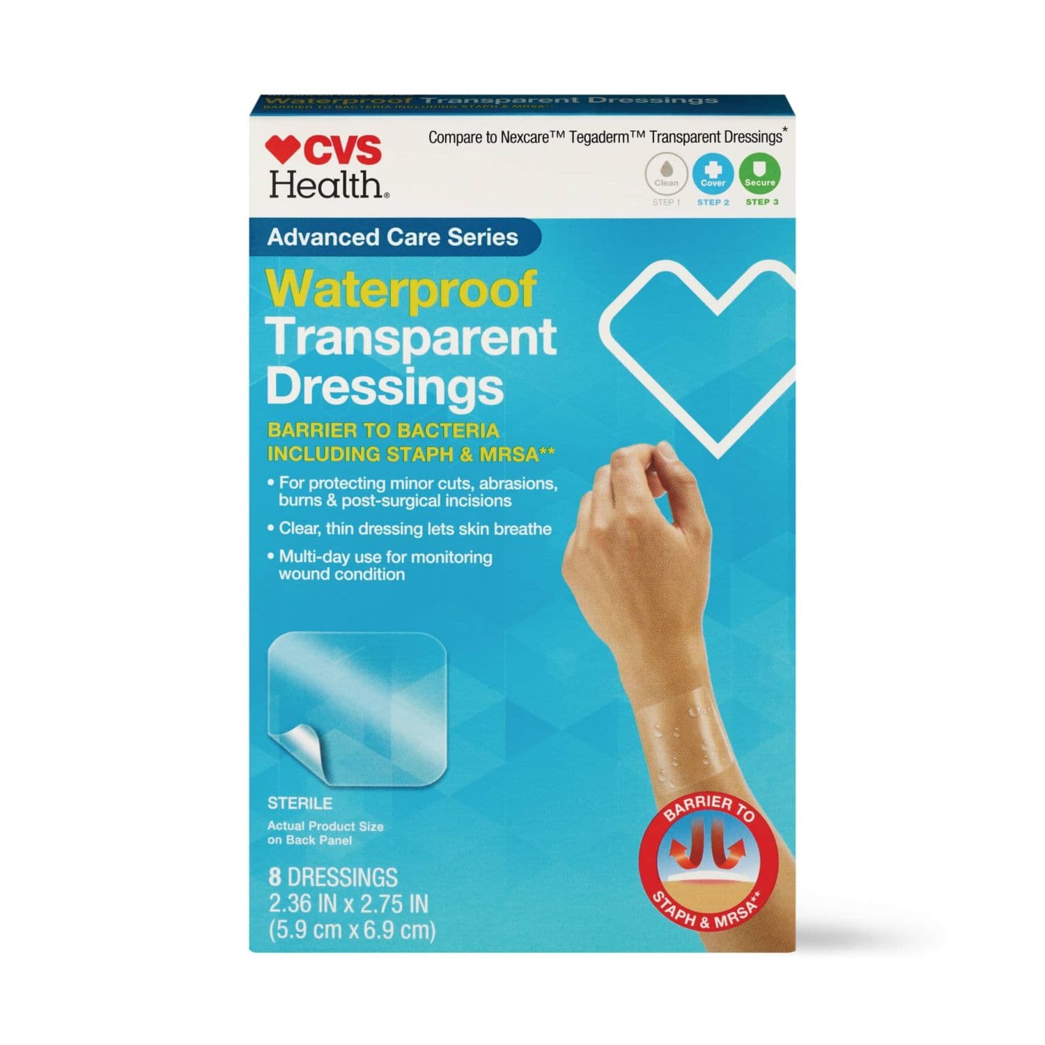 Picture of Waterproof Transparent Dressings, 8 CT