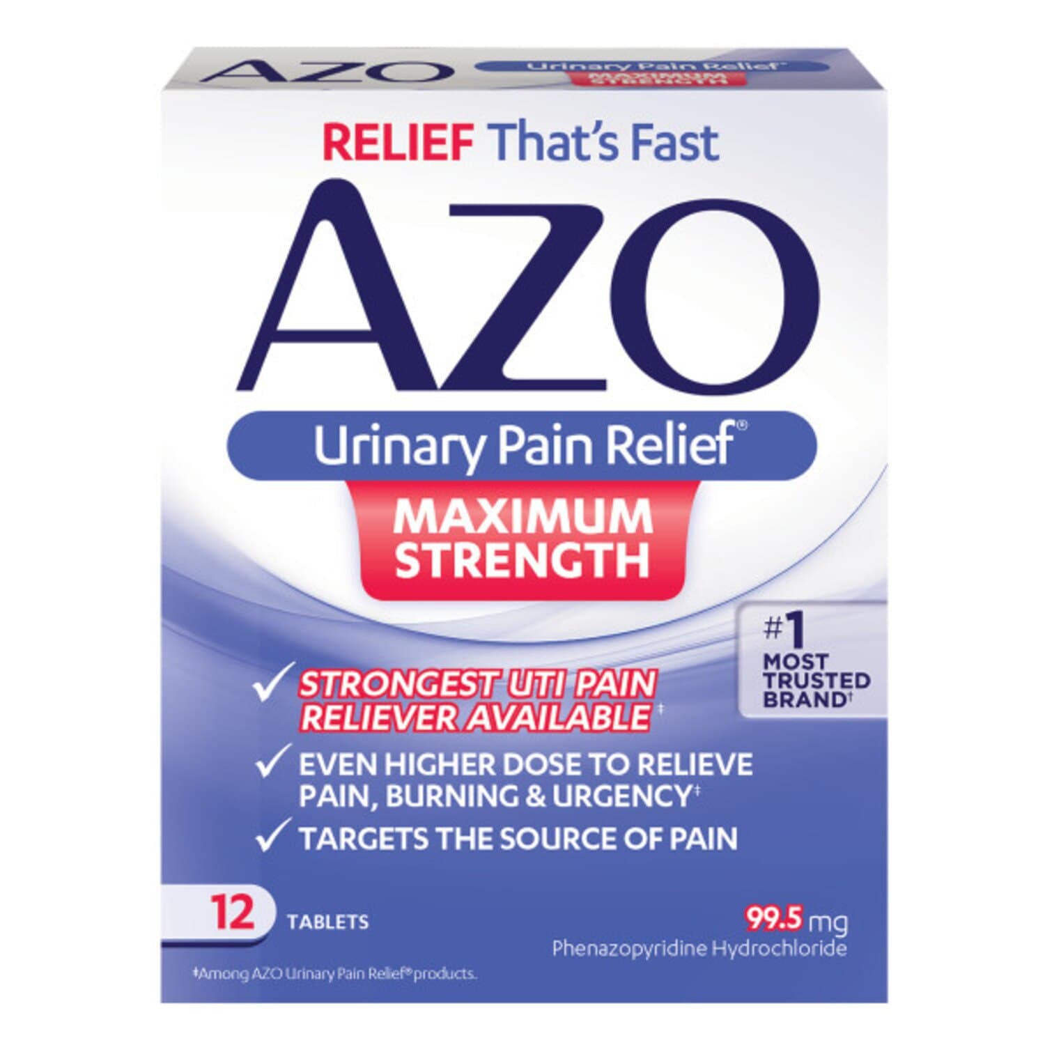Picture of Azo Maximum Strength Tablets, 12 CT