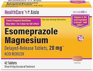 Picture of Esomeprazole Magnesium Acid Reducer, Delayed Release Tablets, 20 mg., 42 ct.