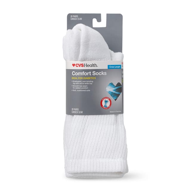 Picture of Diabetic Socks, S/M Black, 2 CT