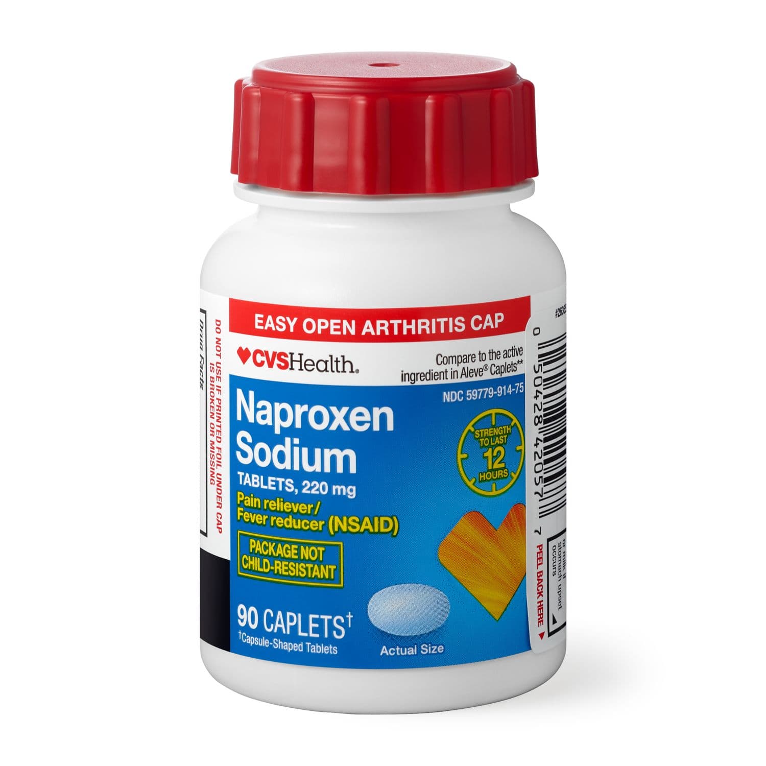 Picture of Naproxen Sodium 220mg Caplets, 90 CT