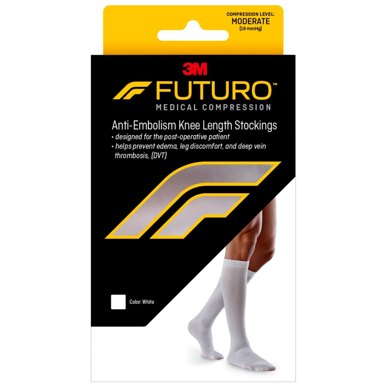 Picture of Anti-Embolism Knee Length Stockings l, 1 CT