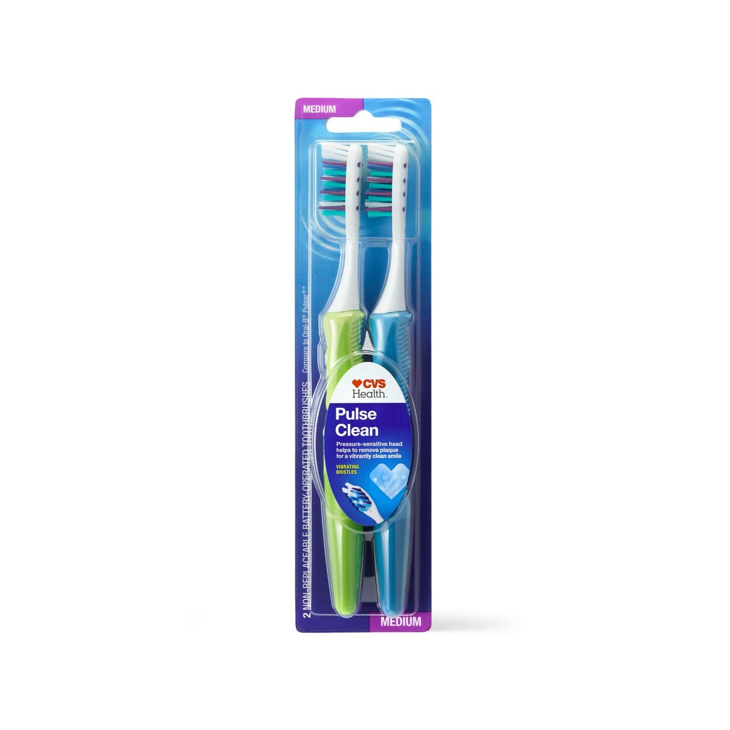 Picture of Pulsating Toothbrush Medium, 2 CT