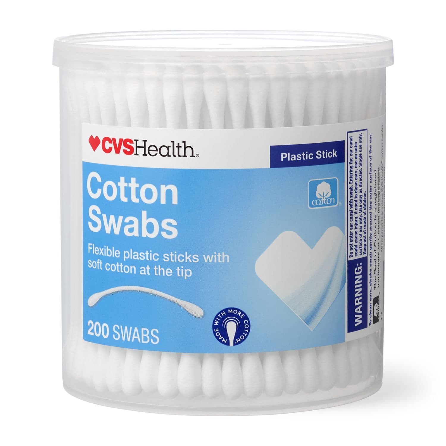 Picture of Plastic Stick Cotton Swabs, 200 CT