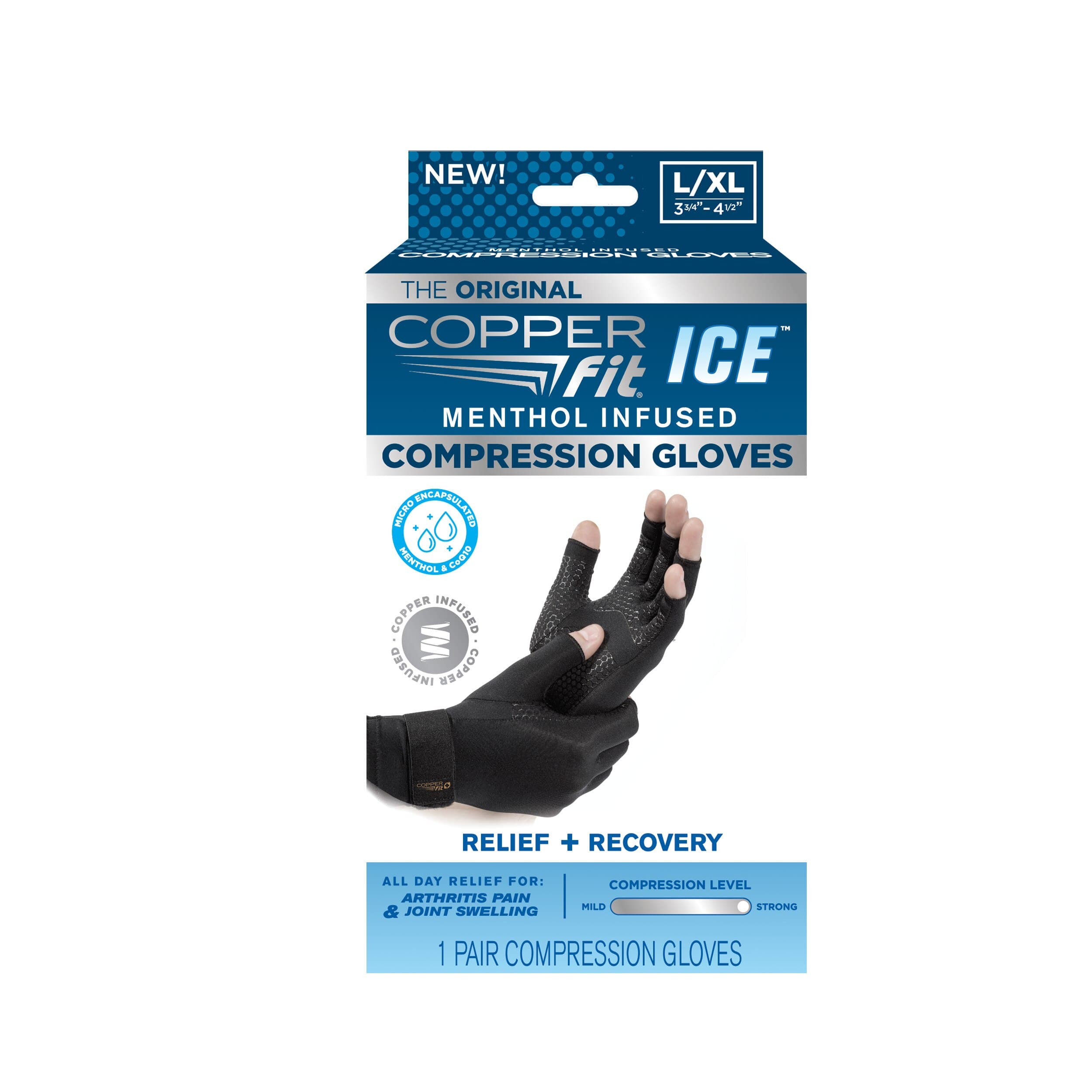 Picture of Copper Fit Ice Compression Gloves S/m, 1 CT
