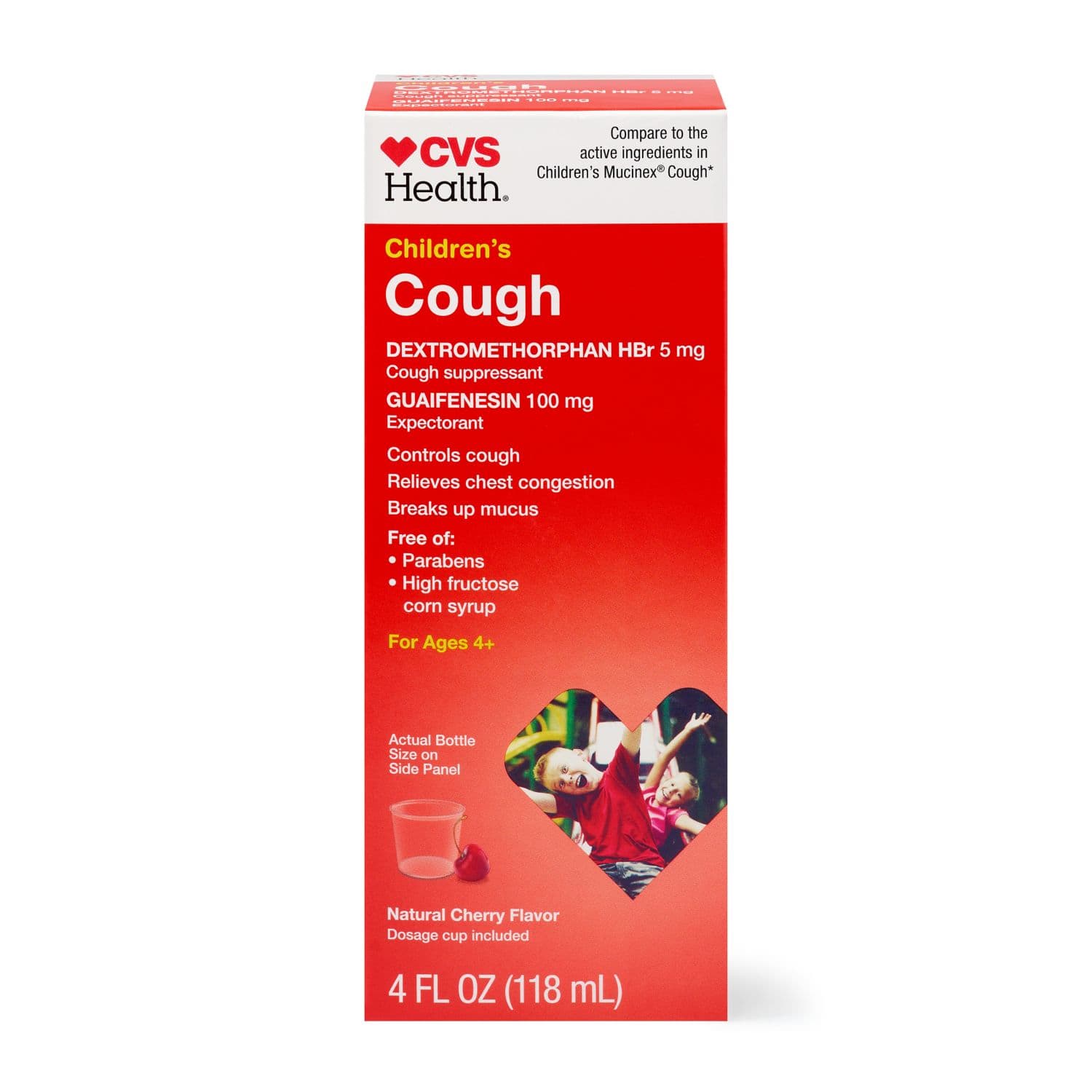 Picture of Chest Congestion plus Cough Relief Liquid, Cherry, 4 OZ