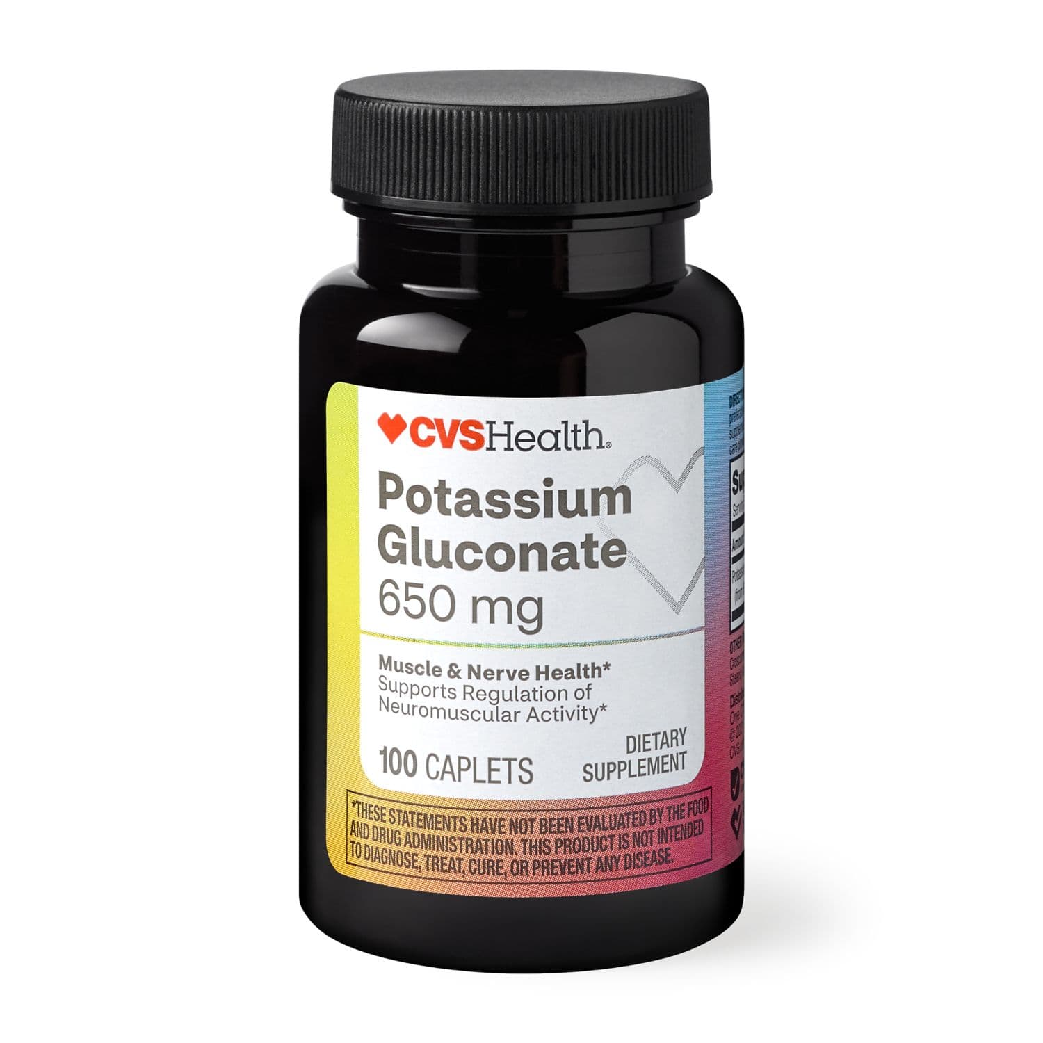 Picture of Potassium Gluconate 650mg Caplets, 100 CT