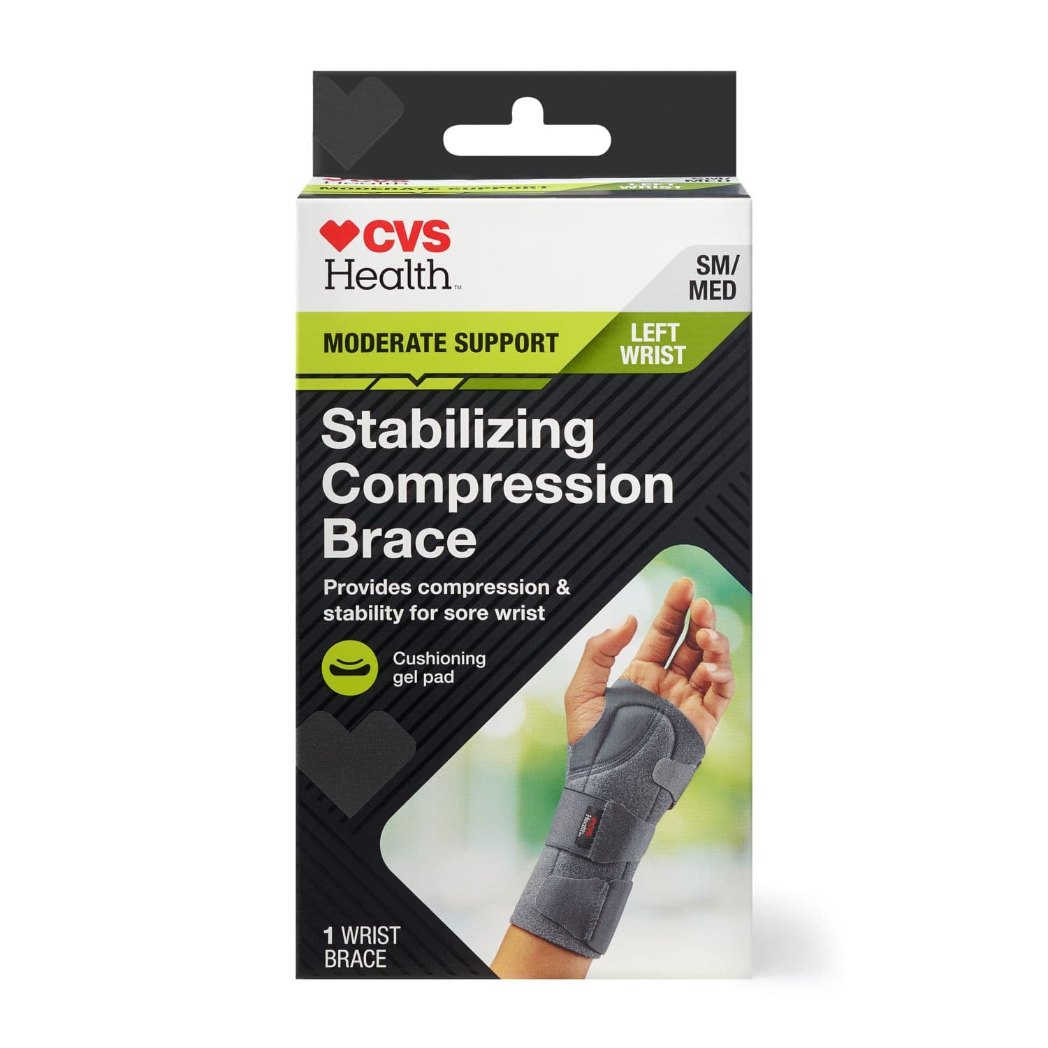 Picture of Left Wrist Brace Stabilizing Compression S/m, 1 CT