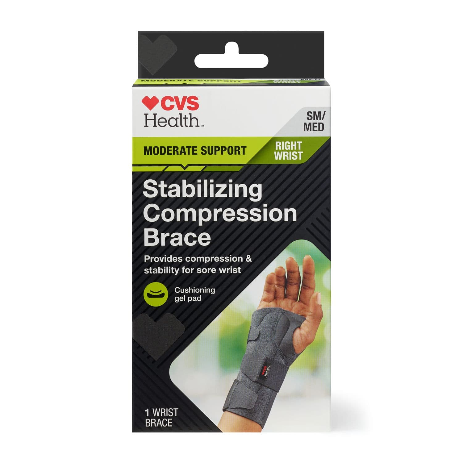 Picture of Right Wrist Brace Stabilizing Compression l/Xl, 1 CT