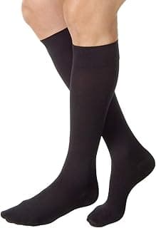 Picture of JOBST, Compression Stockings 15-20mmHg, Black, Size D (Ankle: 10" - 10 7/8"; Calf: 16" - 19"), 1 pair
