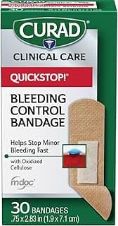 Picture of Bandages, Curad QuickStop! Bleeding Control, 0.75" x 2.83", 30 ct.
