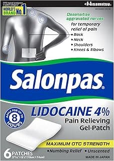 Picture of Salonpas Lidocaine Gel Patch, 6 ct