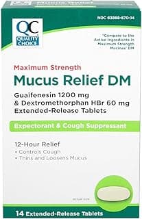 Picture of Mucus Relief DM Expectorant & Cough Suppressant, Extended Release, 1,200 mg., 60 mg., 14 ct.