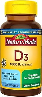 Picture of Nature Made Vitamin D3 Tablets , 25 mcg., 100 ct.