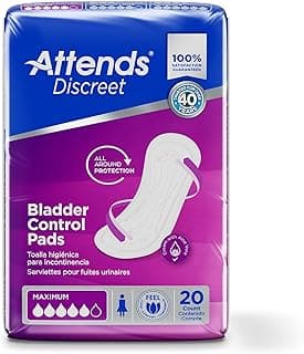 Picture of Bladder Control Shaped Pad, Maximum Absorbency, 20 ct
