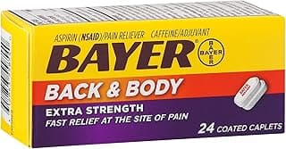 Picture of Bayer Back & Body Pain, Extra Strength, 500 mg / 32.5 mg, 24 ct