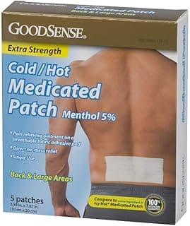 Picture of Cold/Hot Menthol Medicated Patch, 5%, 5 ct