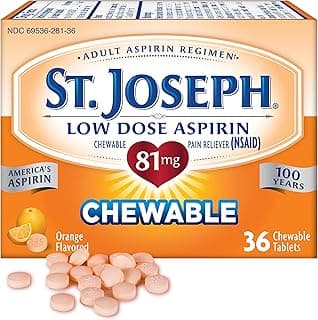 Picture of Aspirin, Low Dose, Chewable, 81 mg, 36 ct