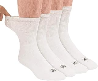 Picture of Diabetic Socks, White, X-Large 3-pack, 3 pair