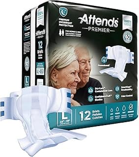 Picture of Premier Adult Briefs, Large - 44" to 58 (Tabs), 12 ct