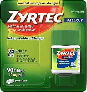 Picture of Zyrtec Tablet, 10 mg, 90 ct