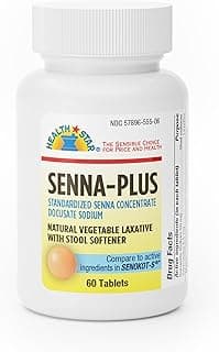 Picture of Docusate Sodium Plus Sennosides (Natural Vegetable Laxative), 8.6 mg / 50 mg, 60 ct