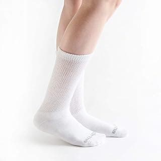 Picture of Ultra Soft Padded Diabetic Sock, White, Medium 2-pack, 2 pair