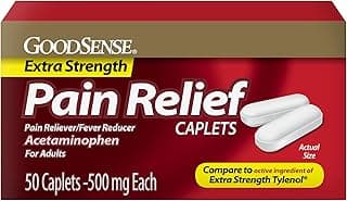 Picture of Acetaminophen (Pain Reliever, Extra Strength), 500 mg, 50 ct