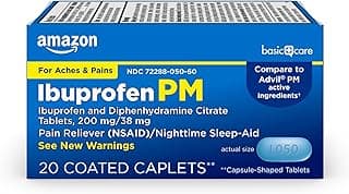 Picture of Advil PM Caplets, 200 mg., 38 mg., 20 ct.