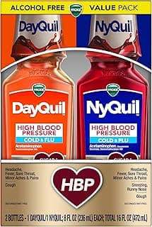 Picture of Vicks Dayquil, DayTime Cold and Flu Relief Liquid High Blood Pressure* limit 2 per month, 8 oz.