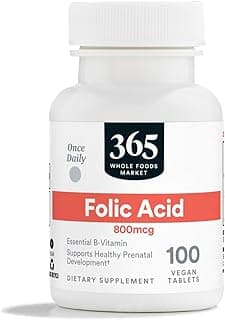 Picture of Folic Acid, 800 mcg, 100 ct