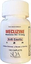 Picture of Meclizine HCL (Motion Sickness Caplets), 12.5 mg, 100 ct