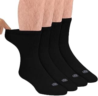 Picture of Ultra Soft Padded Diabetic Sock, Black, X-Large 2-pack, 2 pair
