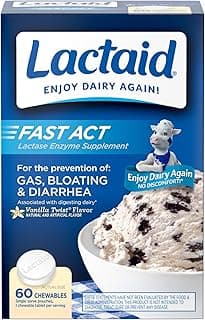 Picture of Lactaid, Dairy Digestive Supplement Lactase Enzyme Tablets, 60