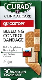 Picture of Curad Quick Stop Blood Controlling Bandages, 30