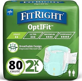 Picture of FitRight, Incontinence Underwear Unisex, Heavy Absorbency, 2XL (Waist Sizes 68" - 80"), 20