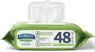 Picture of Aloe Personal Cleansing Non-Flushable Wipes, 48