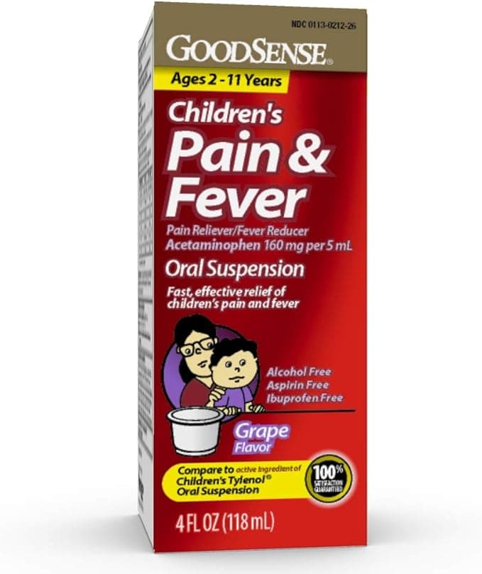 Picture of Children's Tylenol, Liquid Acetaminophen 160mg/5ml, limit 2 per month, 4 oz.