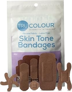 Picture of Tru-Colour, Skin Tone Bandages, Brown, (10 medium & 10 large), 20