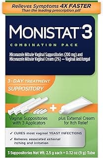 Picture of Monistat, Miconazole 3 Combo Pack, 3 day supply