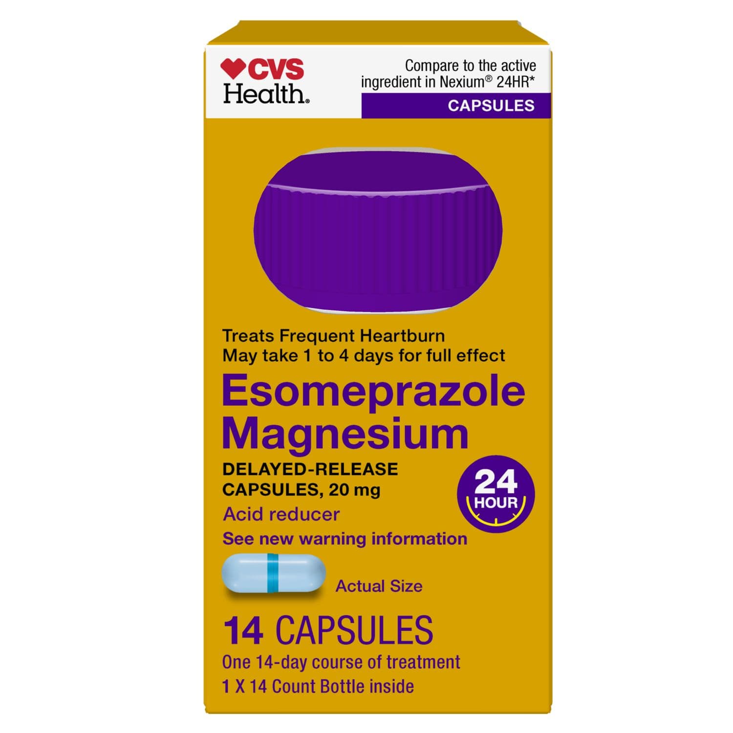 Picture of Esomeprazole Magnesium 20mg Tablets, 28 CT