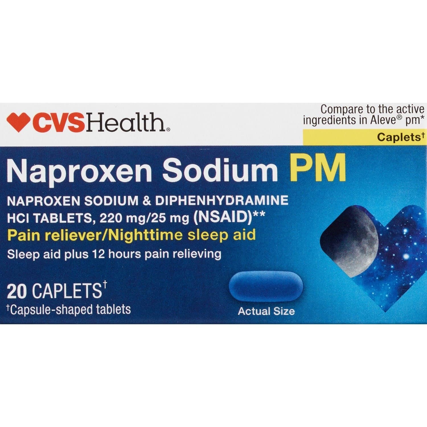 Picture of Naproxen Sodium PM Caplets, 20 CT